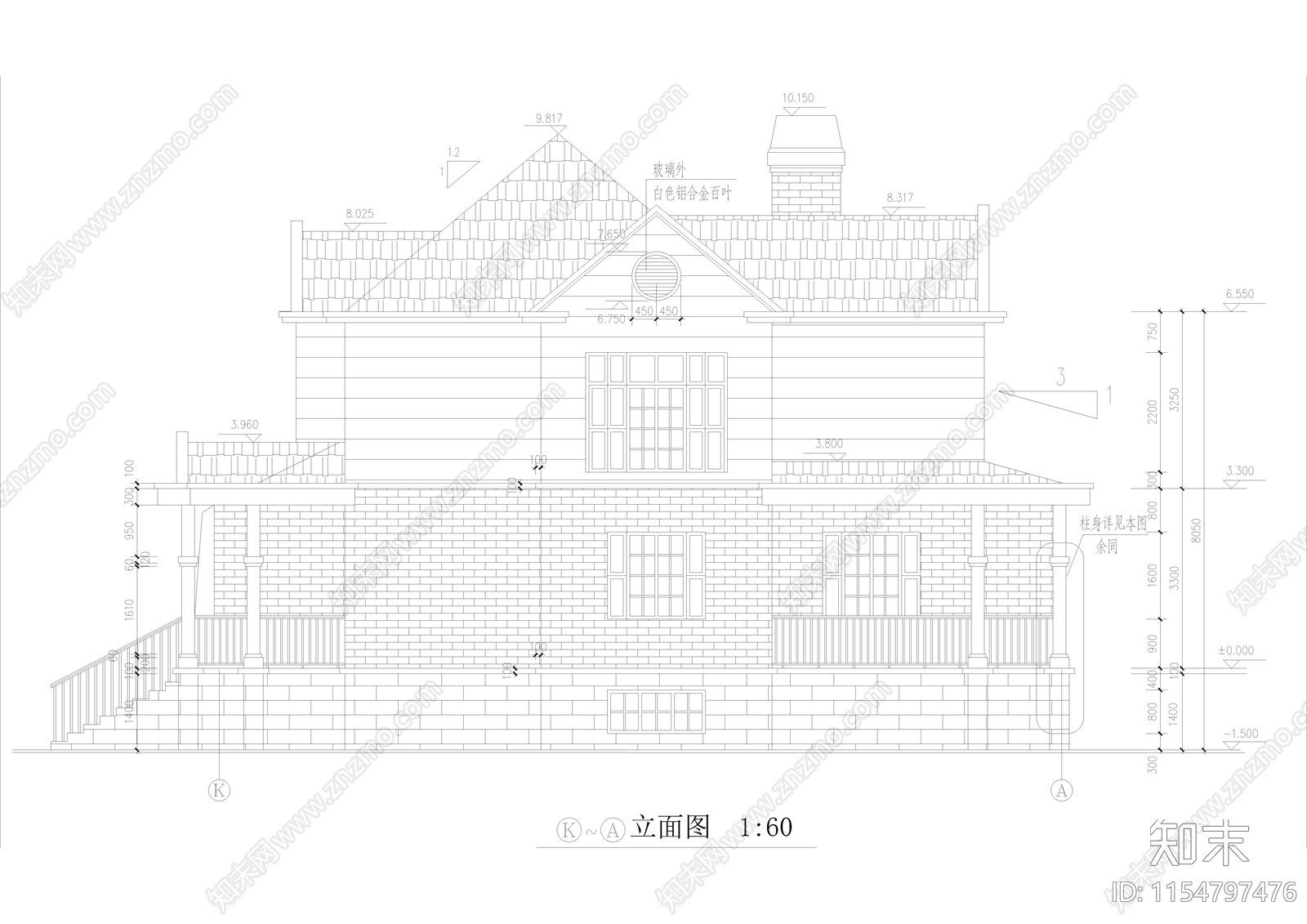 别墅cad施工图下载【ID:1154797476】