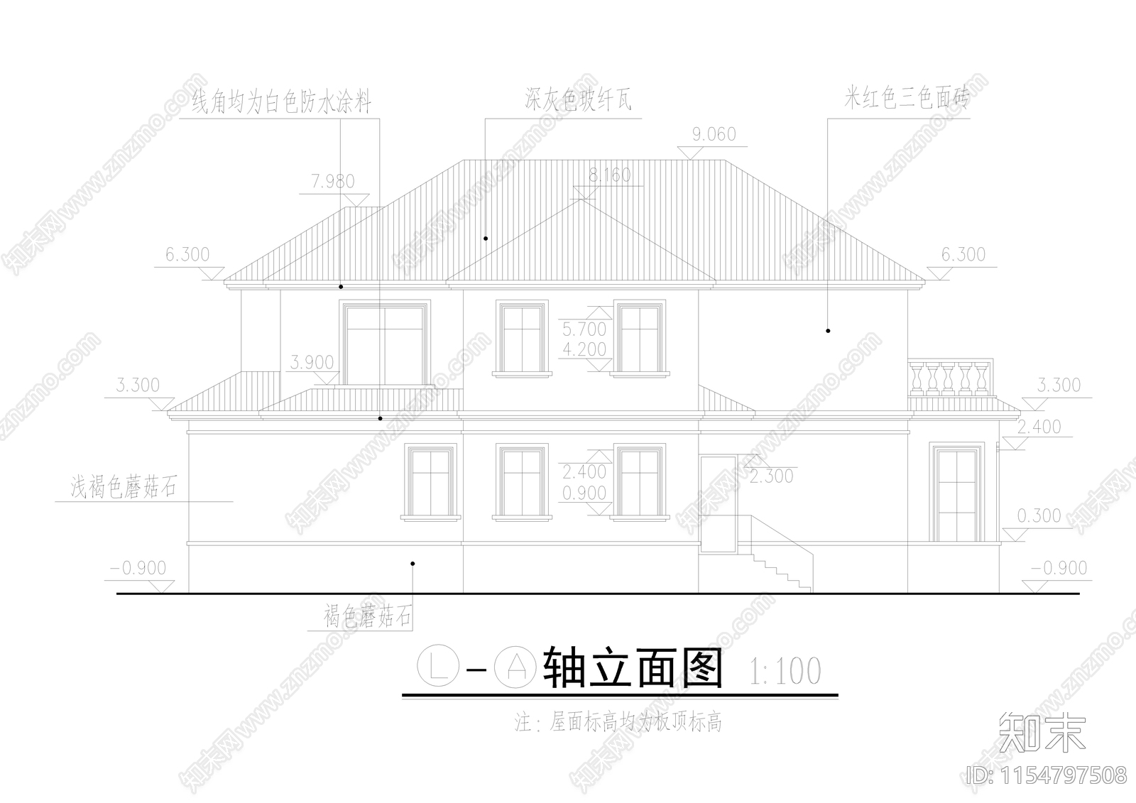 别墅cad施工图下载【ID:1154797508】