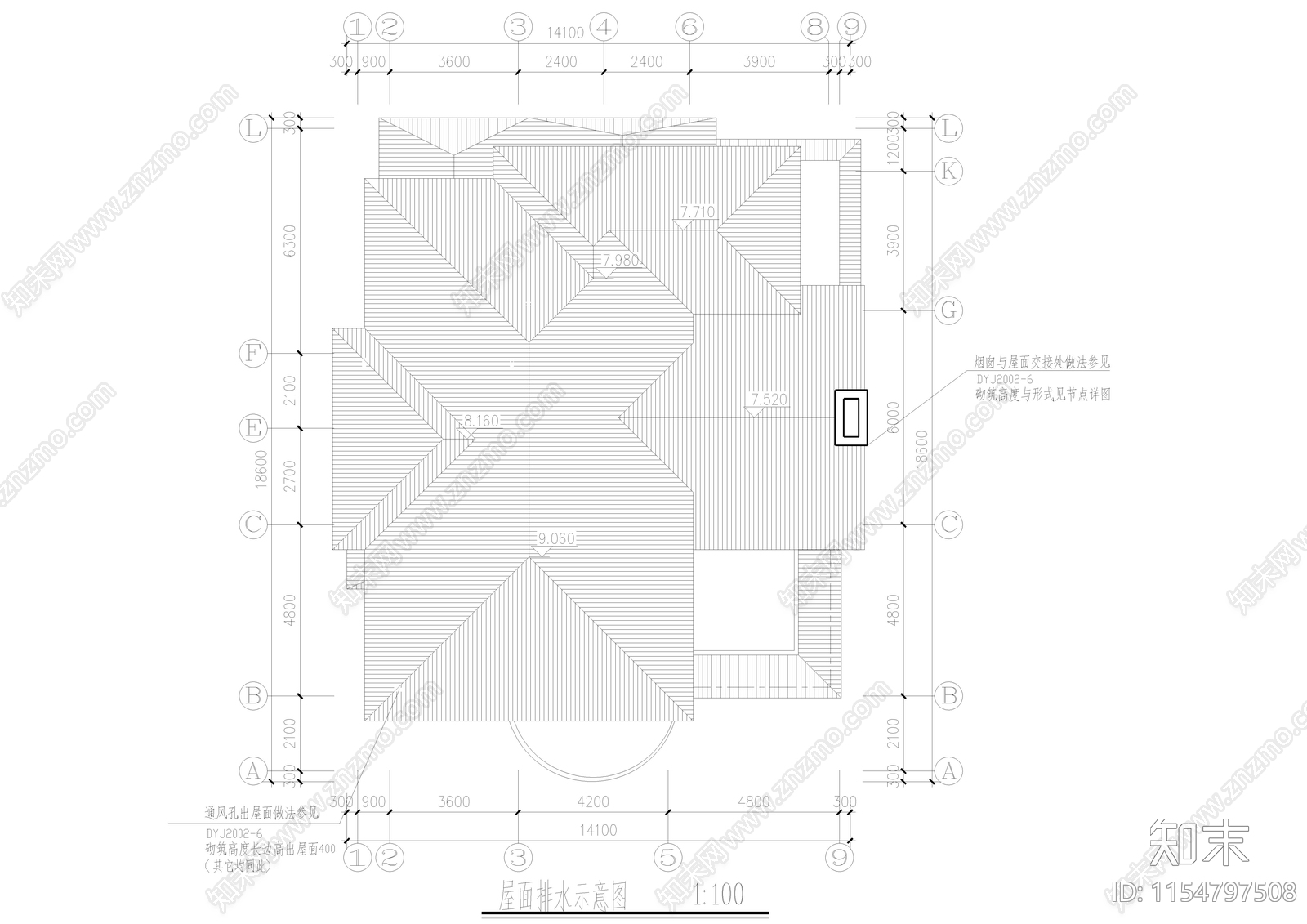 别墅cad施工图下载【ID:1154797508】