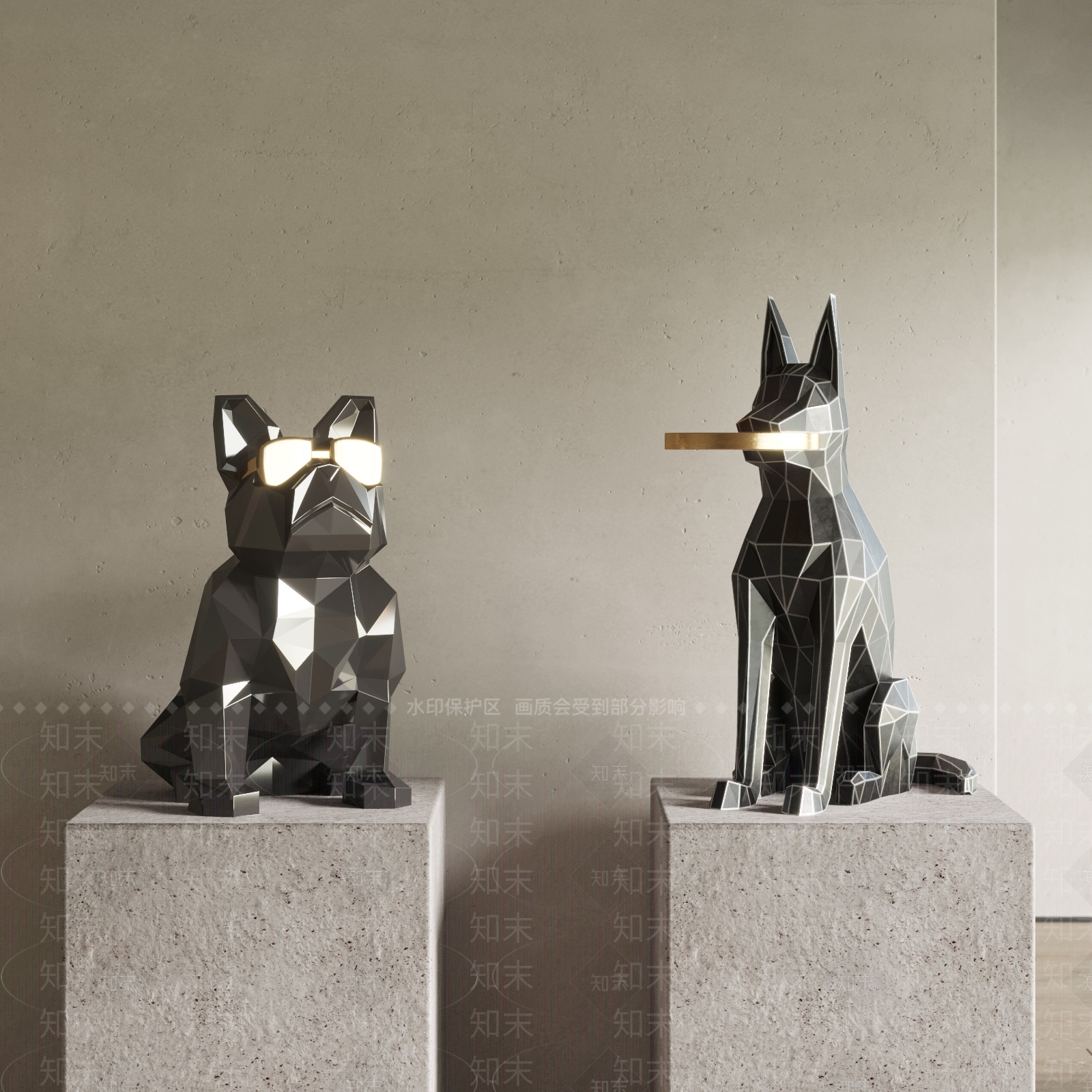 现代小狗3D模型下载【ID:1154798283】