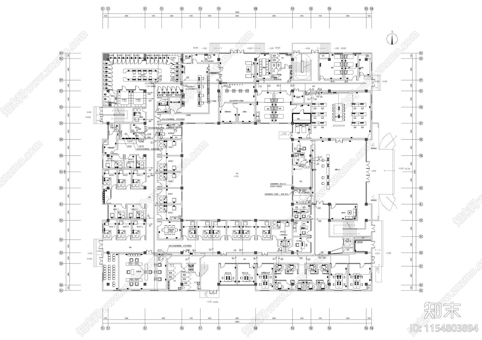 业务及辅助用房项目建筑电气施工图下载【ID:1154803894】