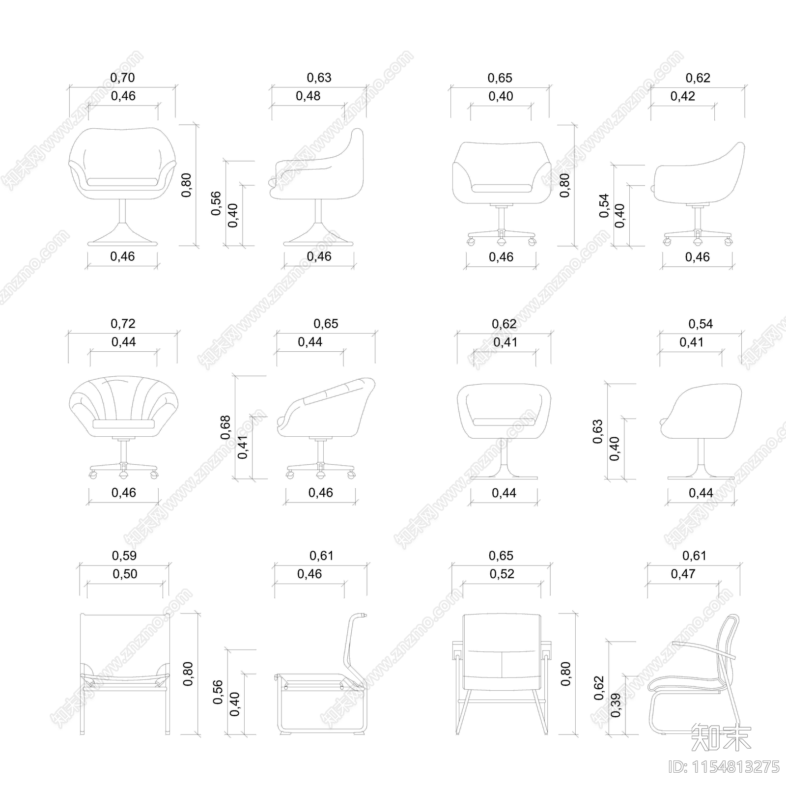 升降椅图库cad施工图下载【ID:1154813275】