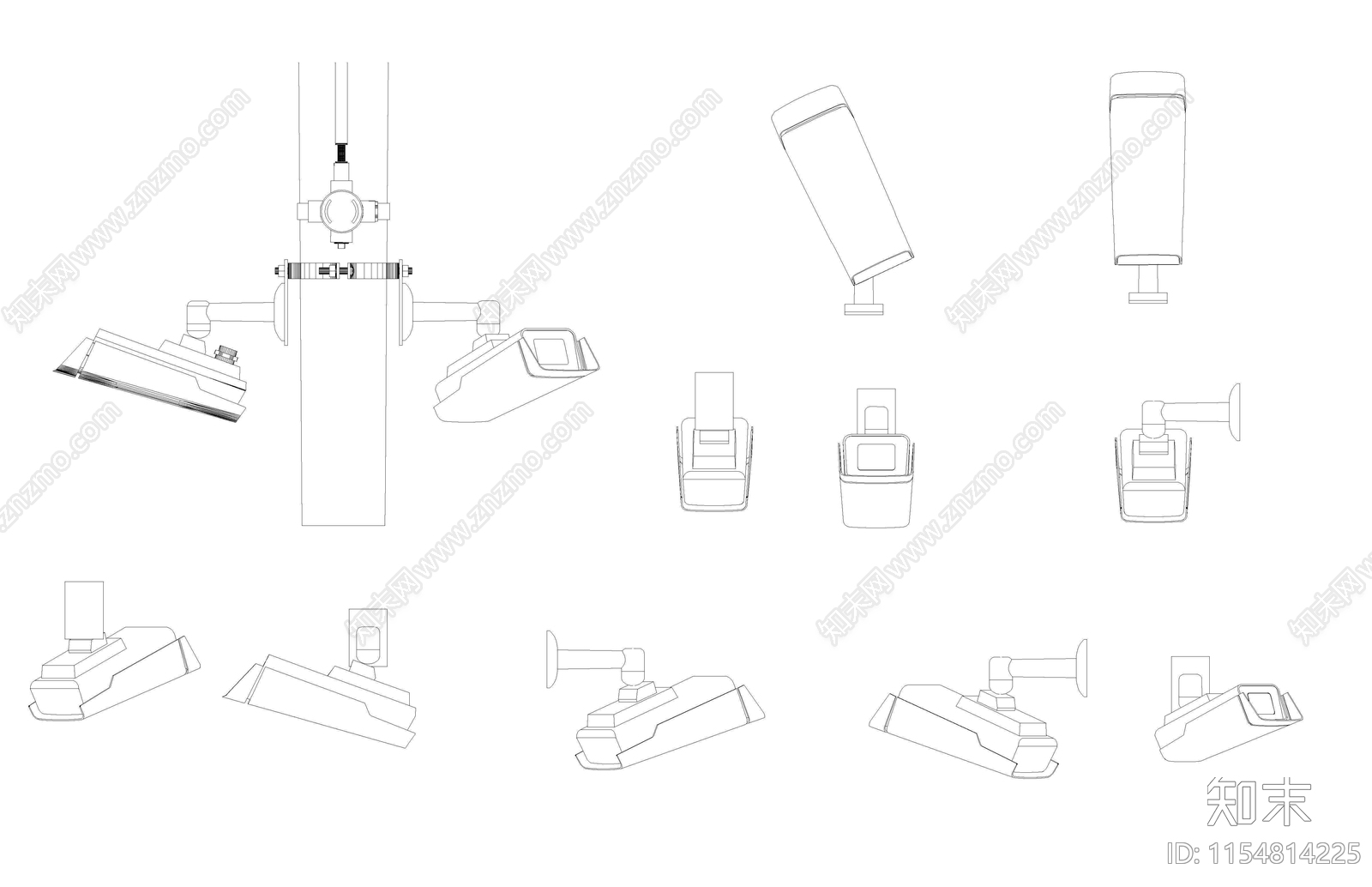 摄像头图库施工图下载【ID:1154814225】