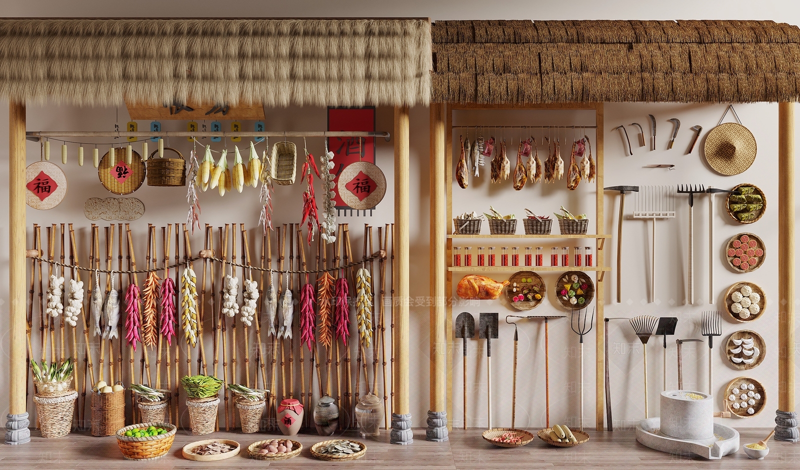 水果蔬菜3D模型下载【ID:1154816379】