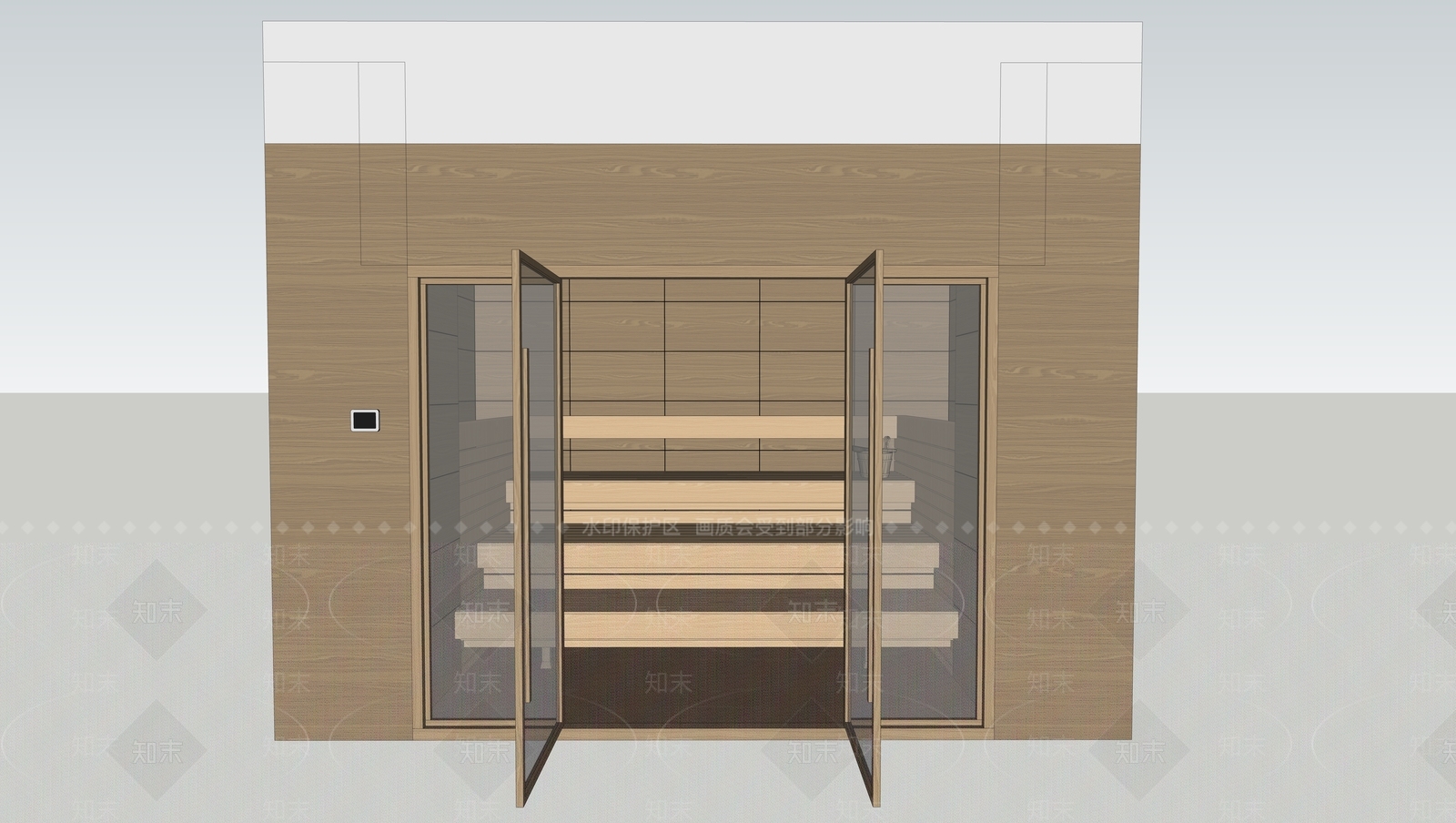 现代SPA会所SU模型下载【ID:1154817424】