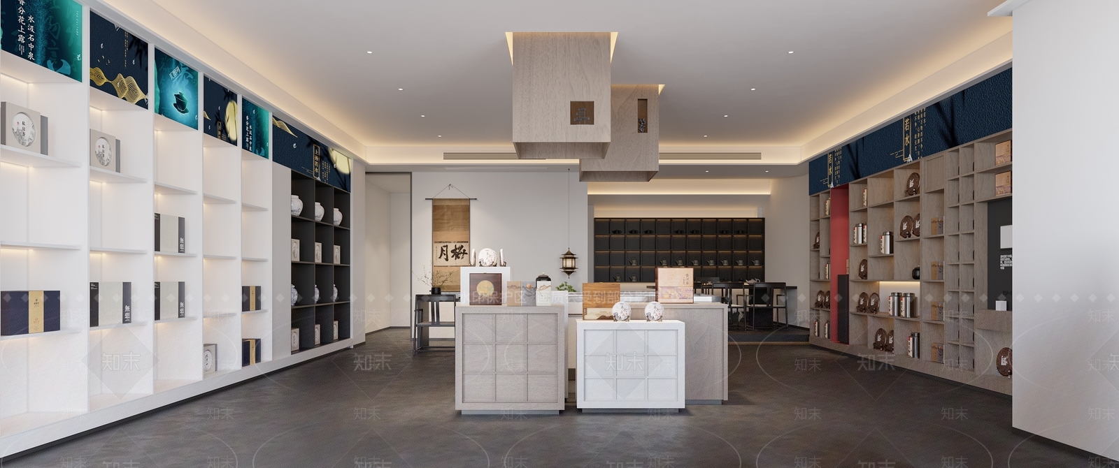 新中式茶叶店3D模型下载【ID:1154821025】