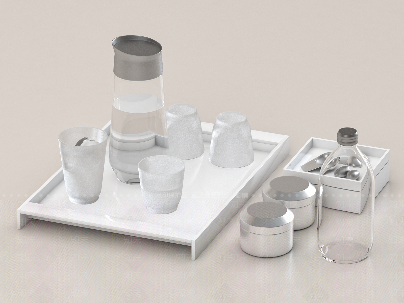 餐具3D模型下载【ID:1154824994】