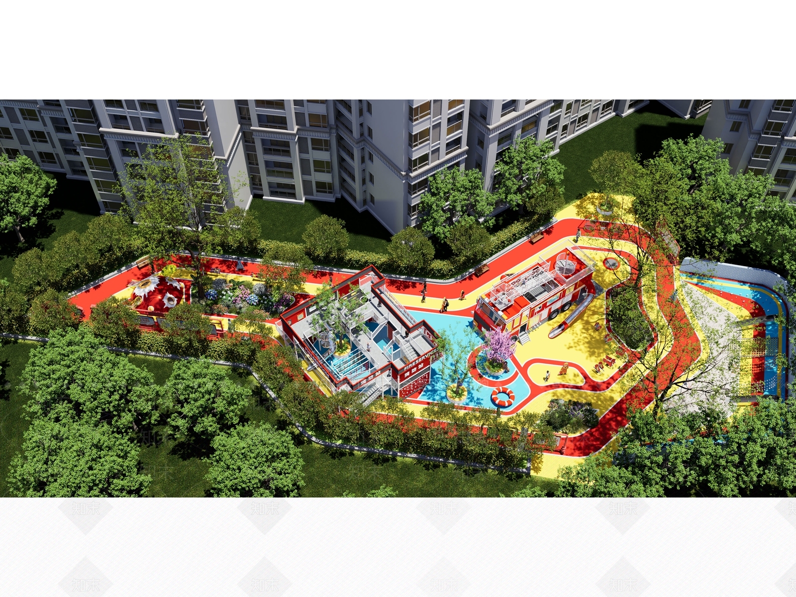 现代消防主题公园3D模型下载【ID:1154826161】