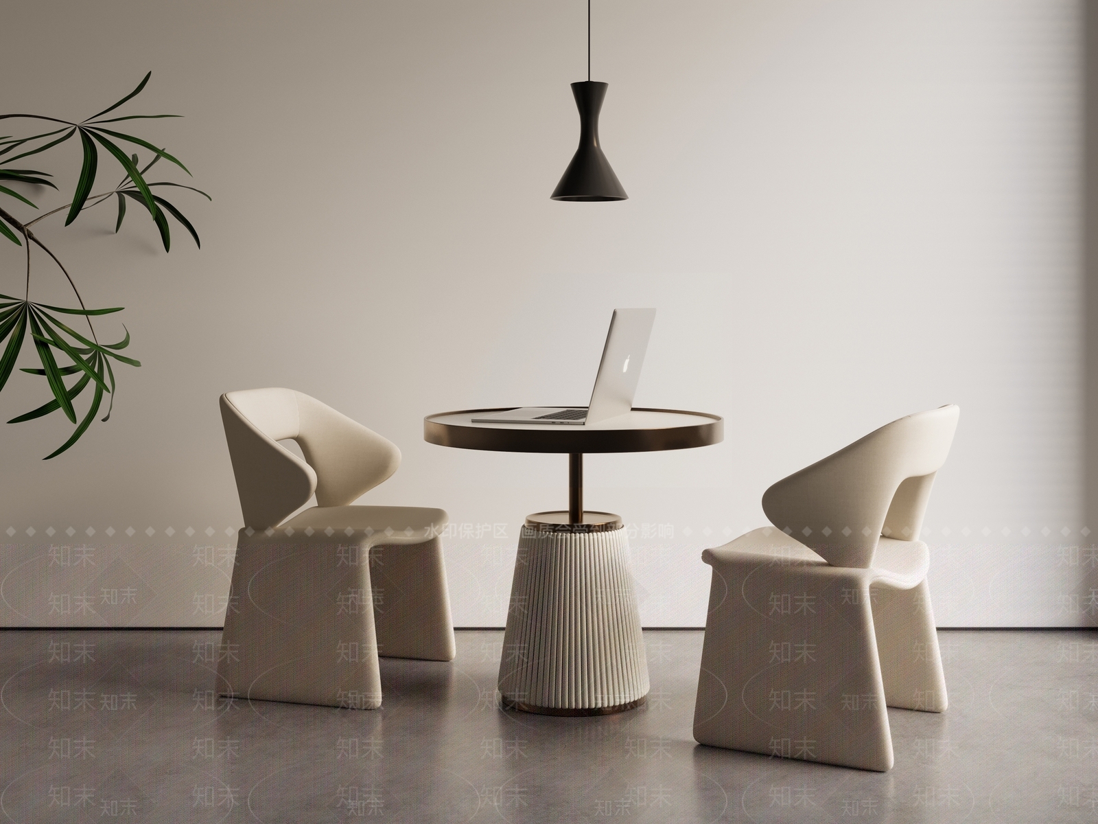 现代洽谈桌椅组合3D模型下载【ID:1154833767】