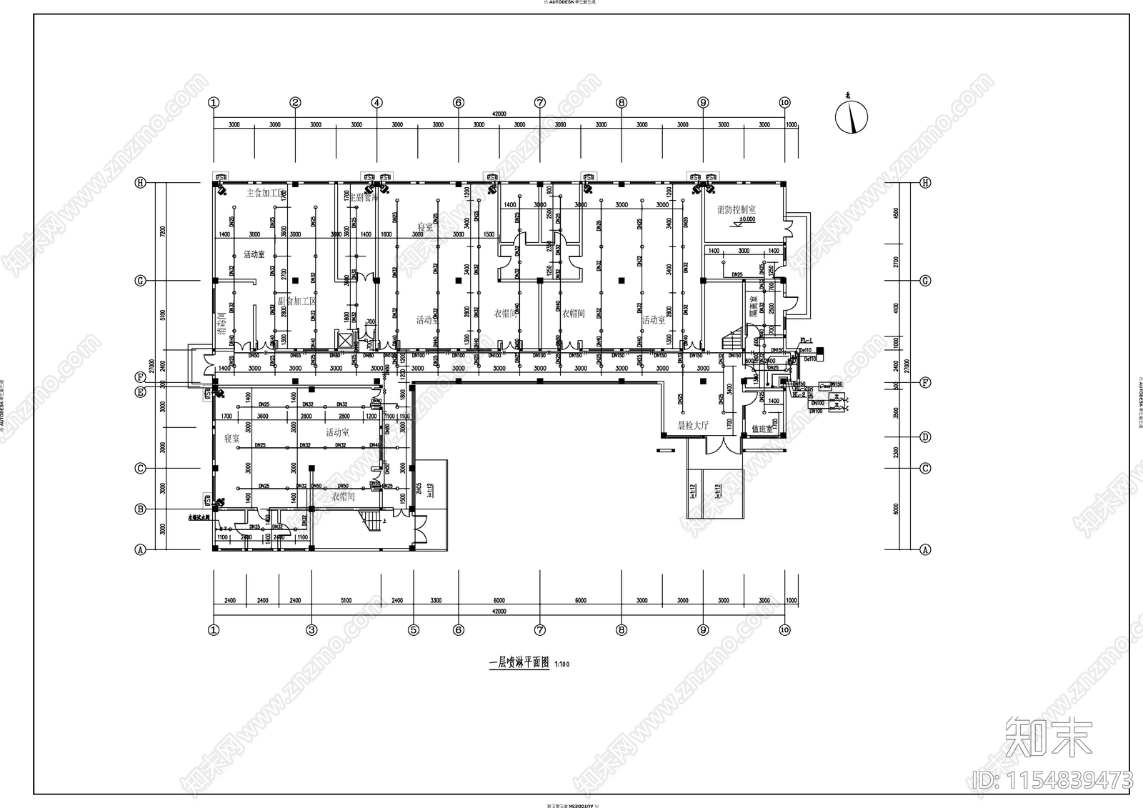 幼儿园建筑给排水施工图下载【ID:1154839473】