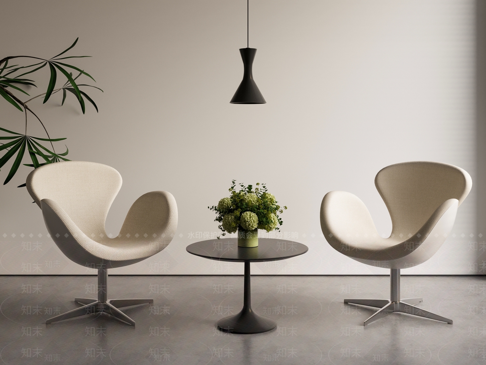 现代洽谈桌椅组合3D模型下载【ID:1154839939】