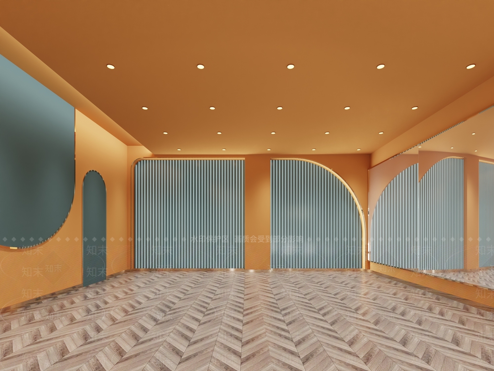 现代舞蹈教室3D模型下载【ID:1154848290】