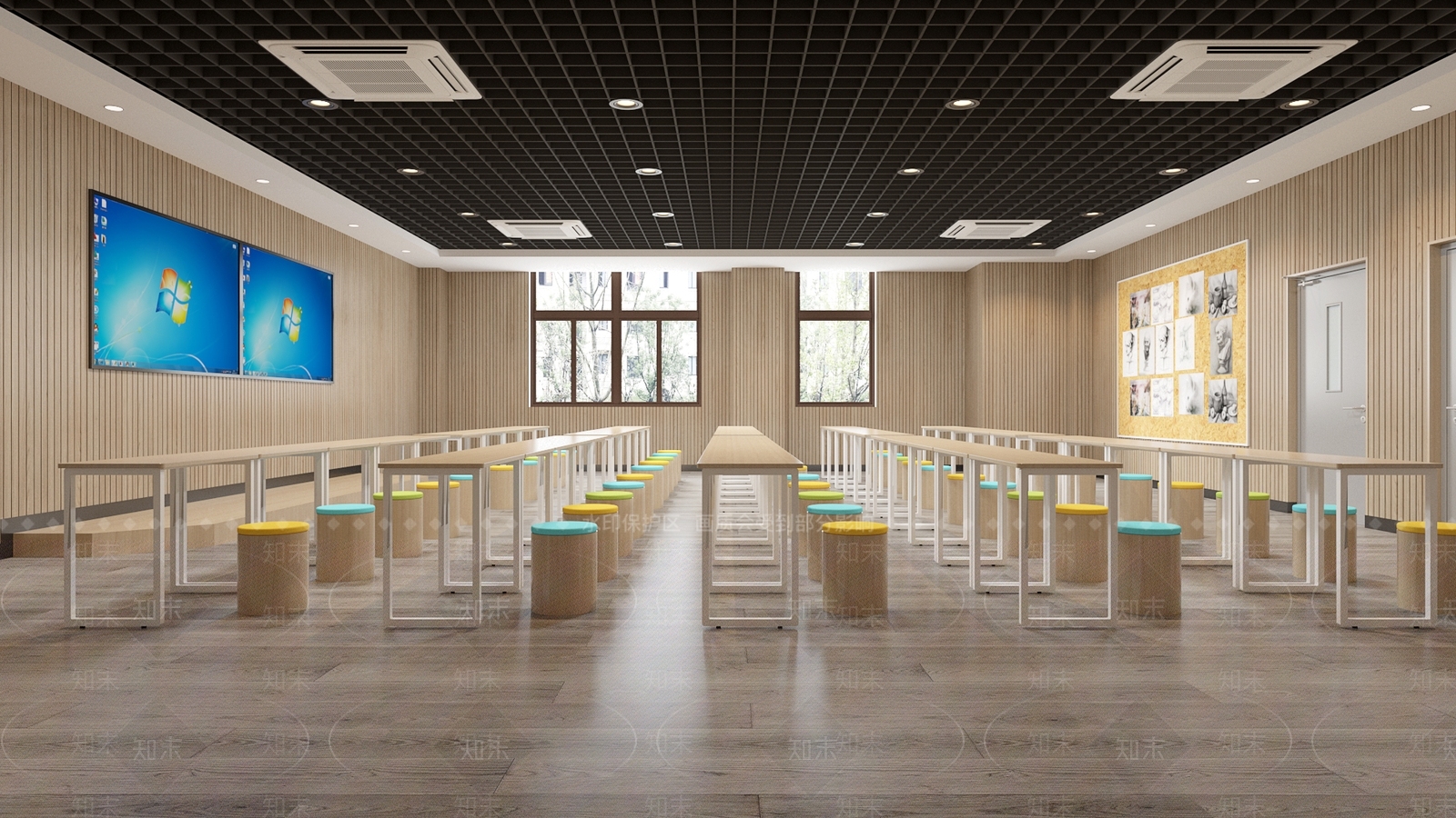 现代美术室3D模型下载【ID:1154851397】