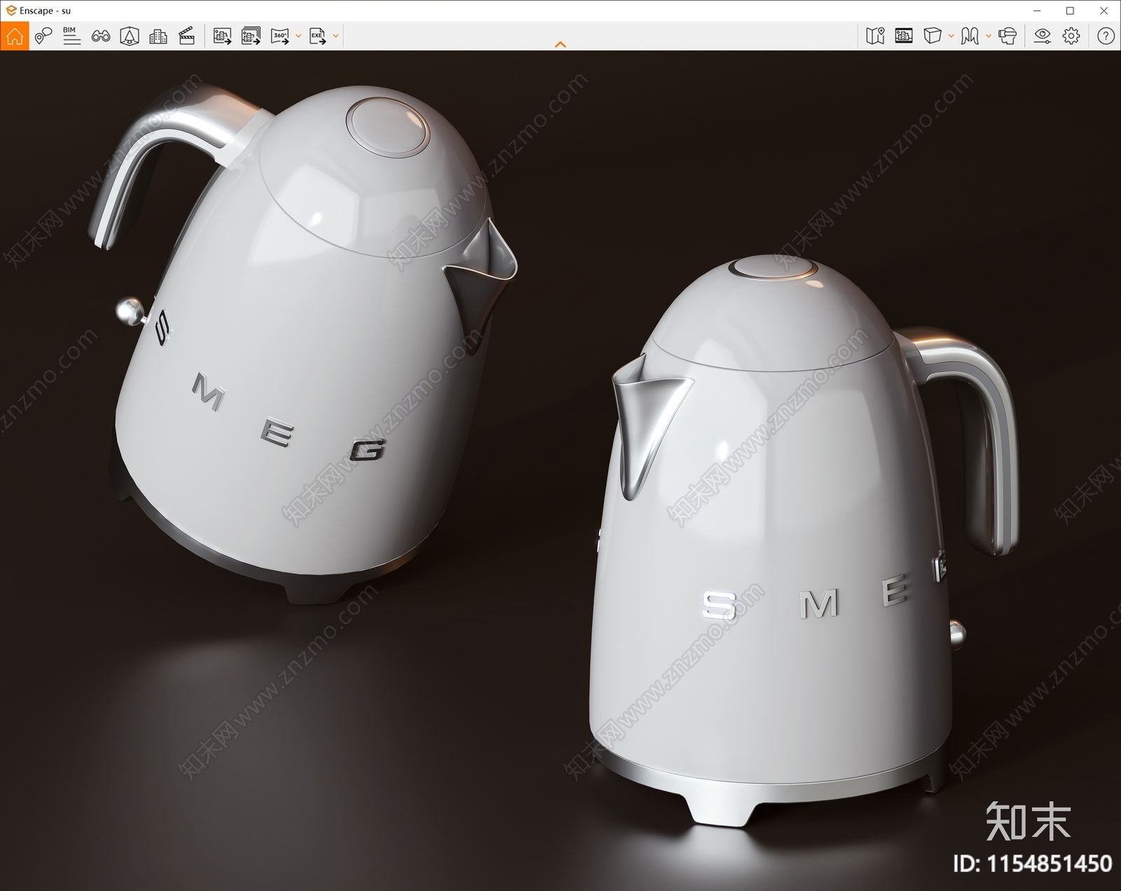 电水壶SU模型下载【ID:1154851450】