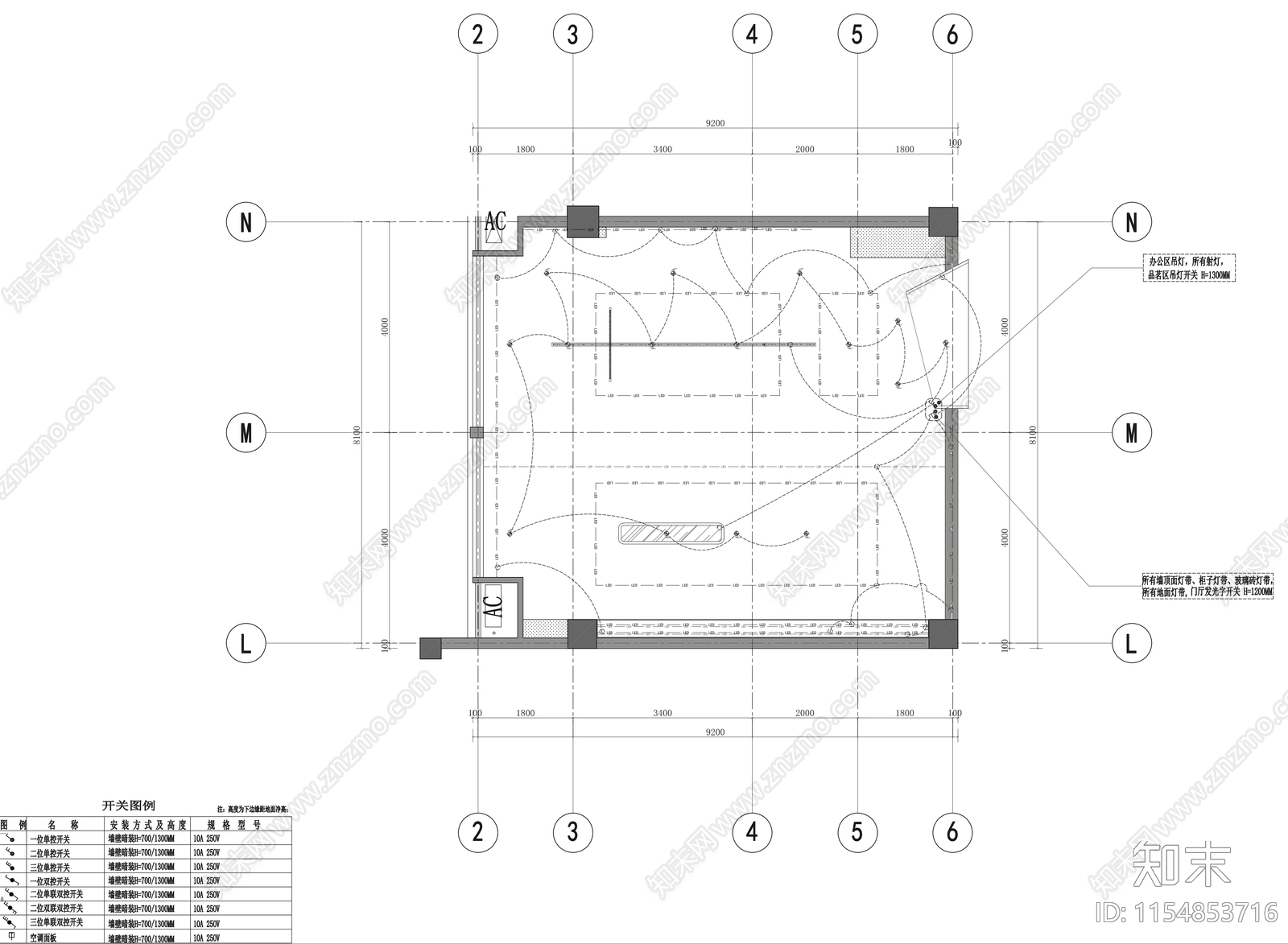 65㎡独立办公室施工图下载【ID:1154853716】