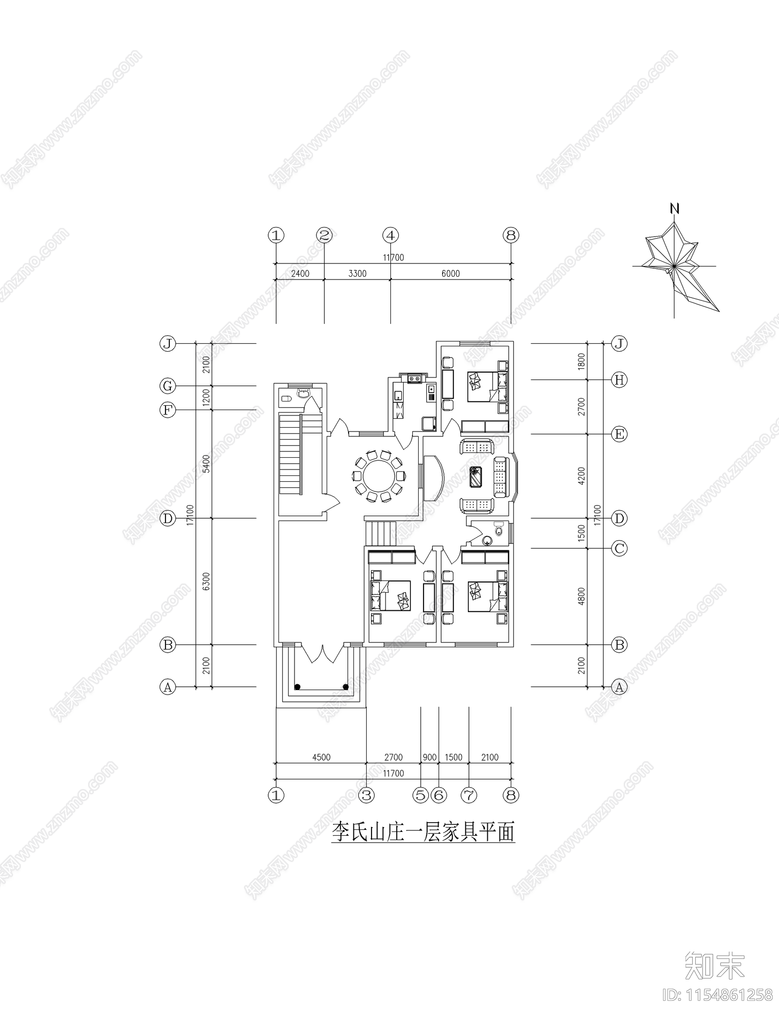 农家小型住宅建筑施工图下载【ID:1154861258】