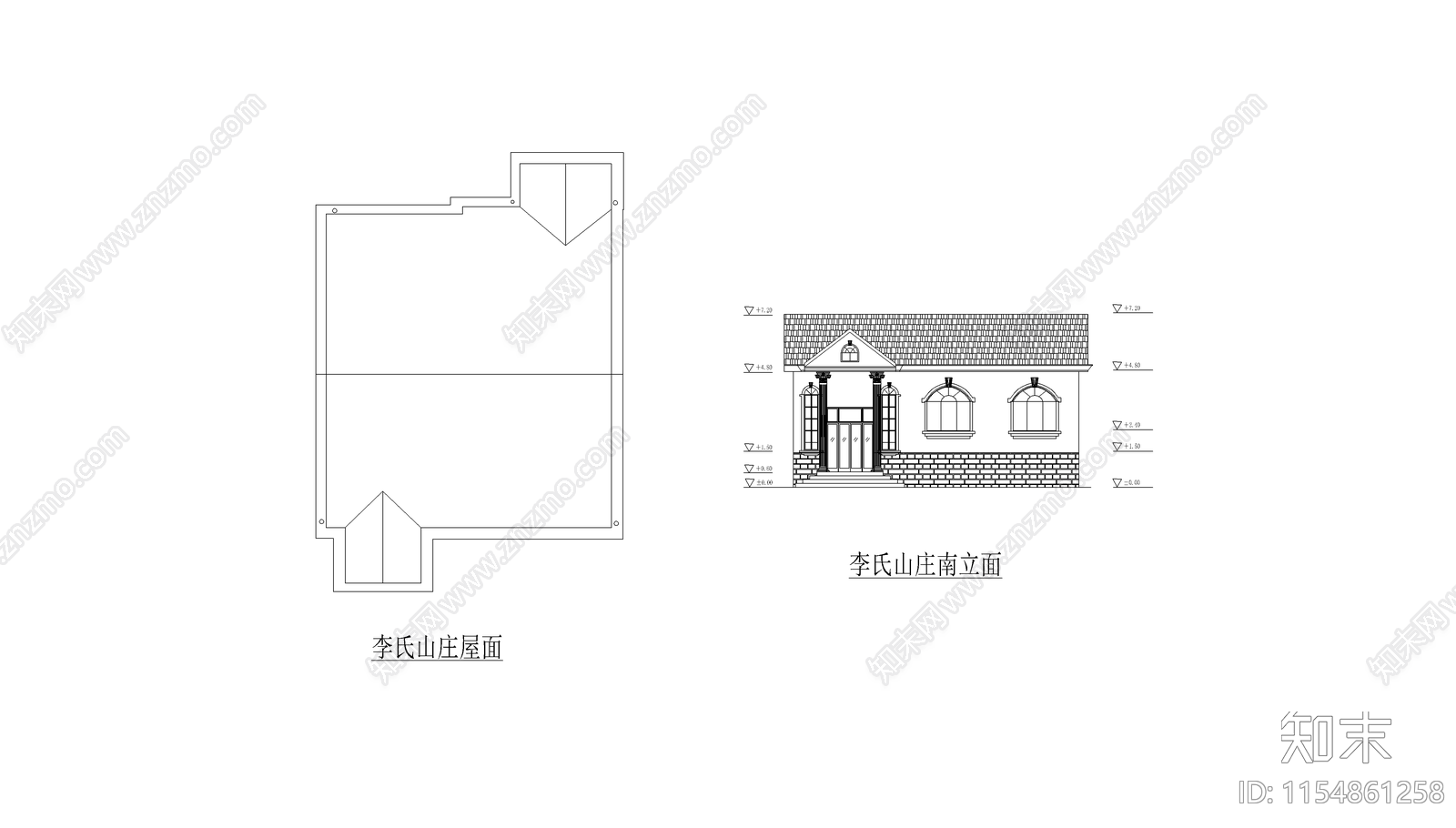 农家小型住宅建筑施工图下载【ID:1154861258】