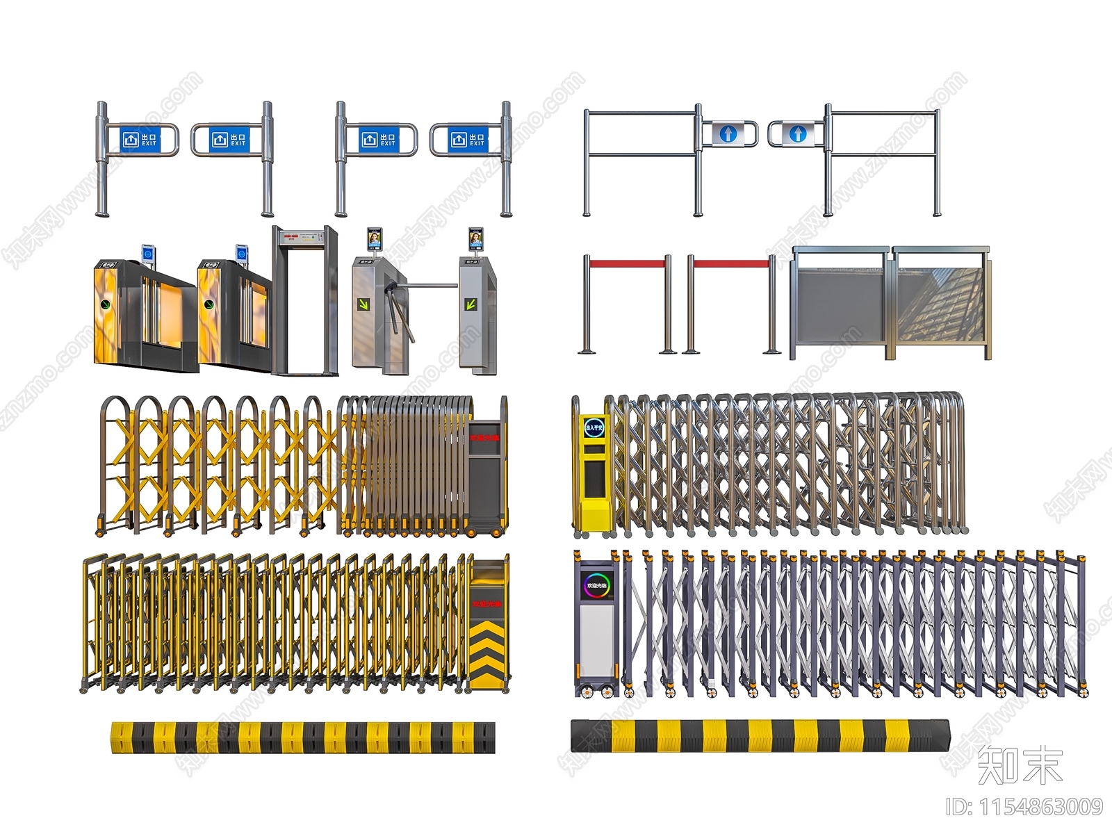 门禁机3D模型下载【ID:1154863009】