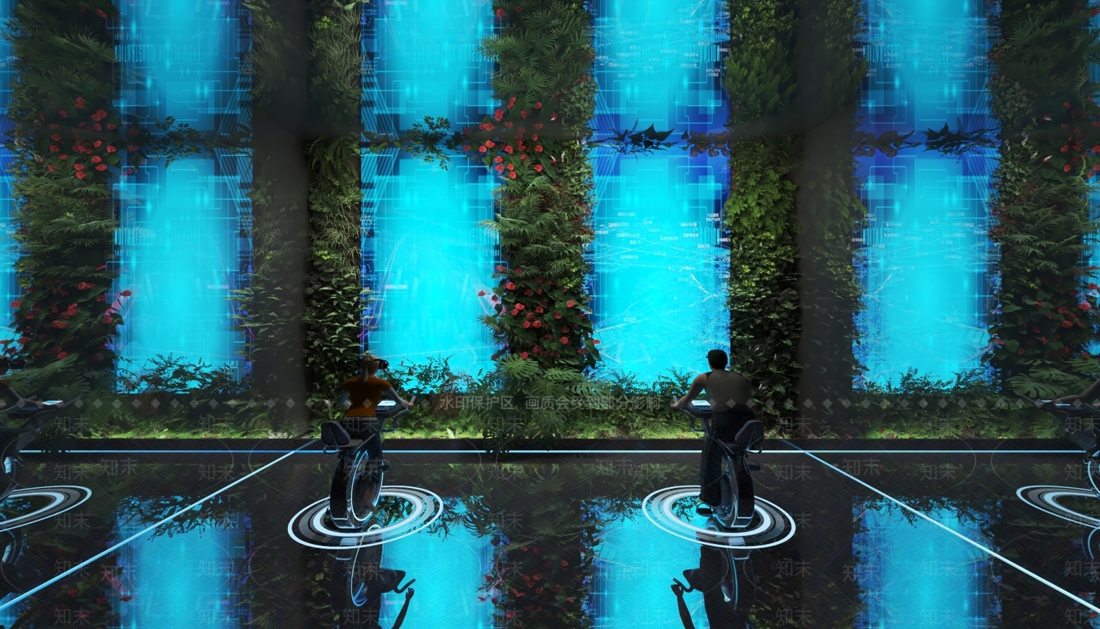 现代科技健身房3D模型下载【ID:1154863259】