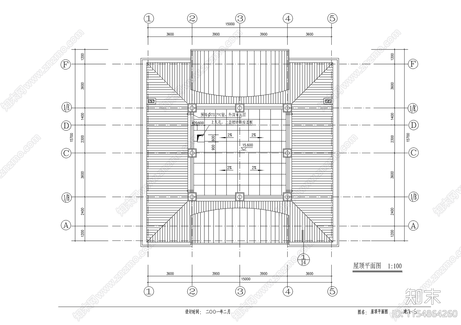 5层私宅建筑cad施工图下载【ID:1154864260】