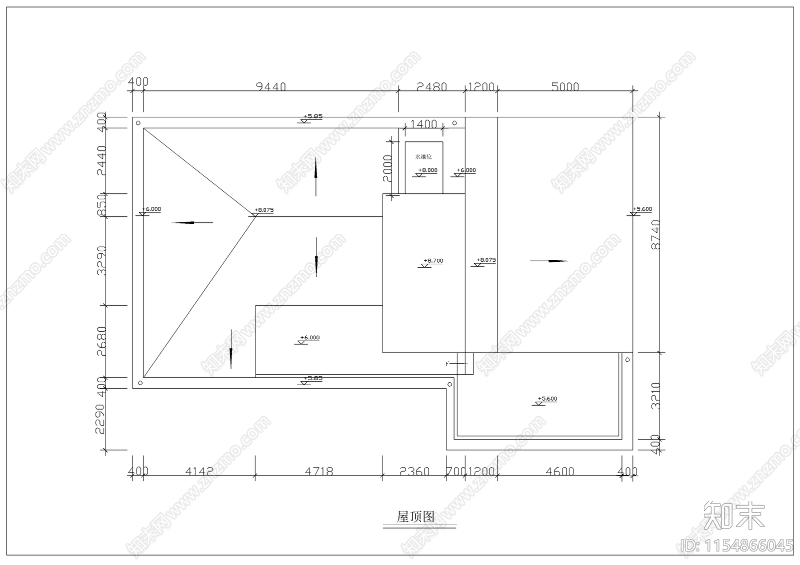 农村住宅旧房改造建筑cad施工图下载【ID:1154866045】