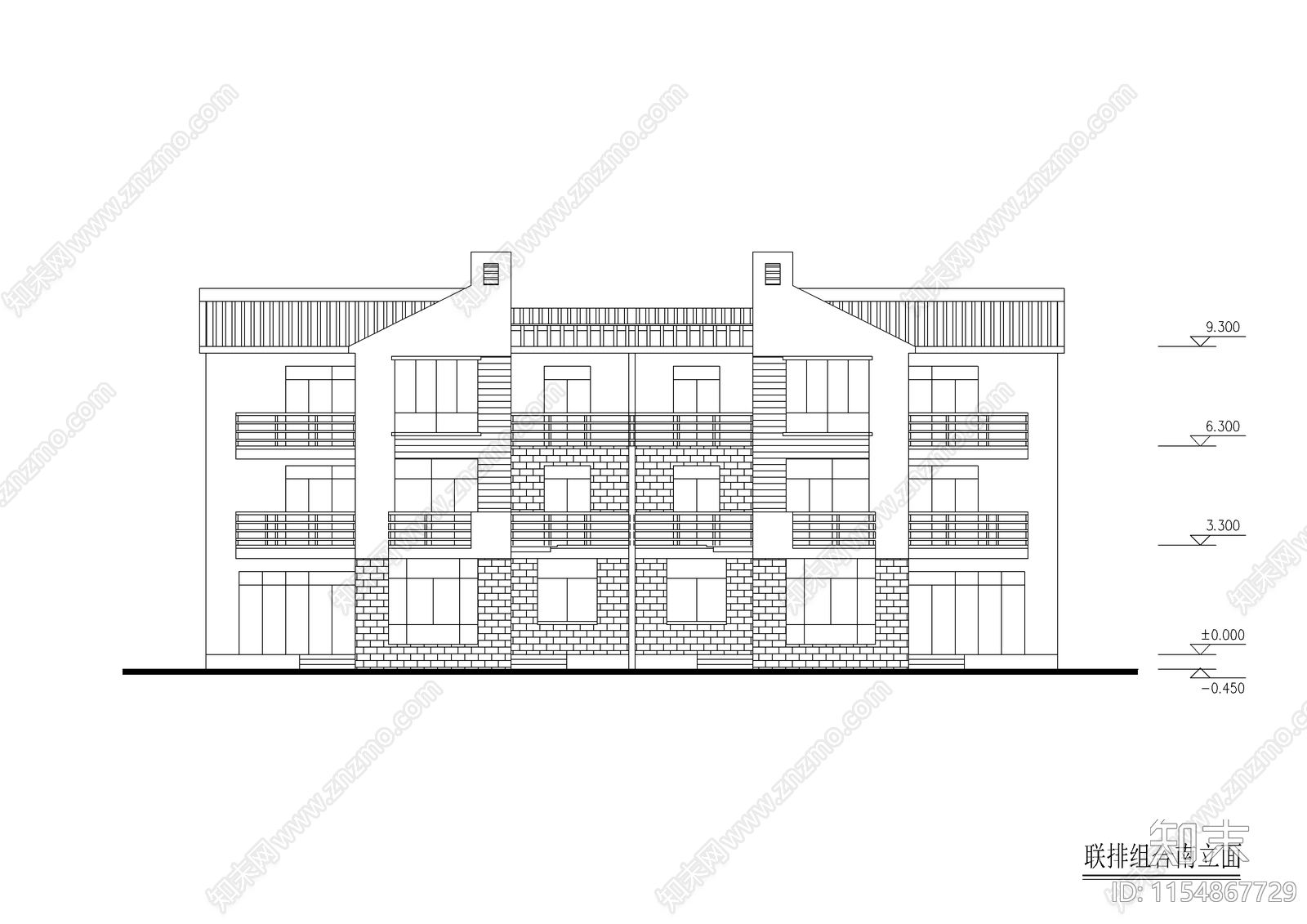 农民小康楼建筑设计cad施工图下载【ID:1154867729】