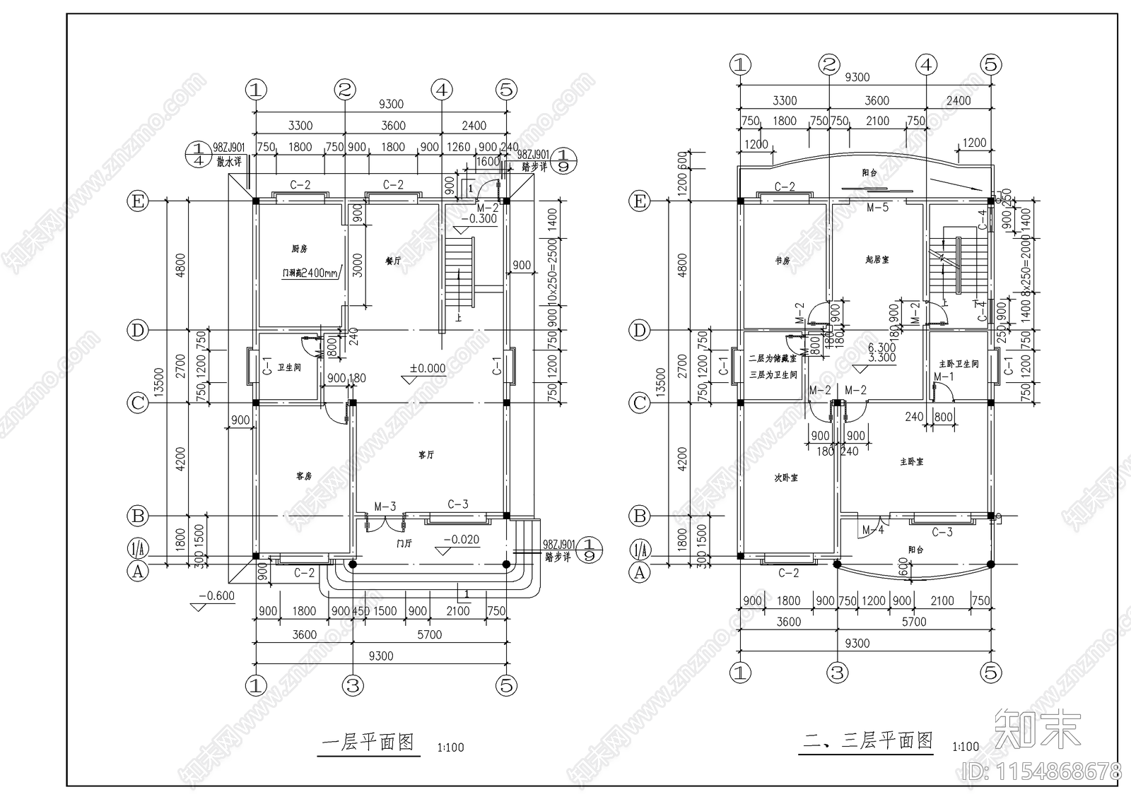 新农村住宅设计方案施工图下载【ID:1154868678】