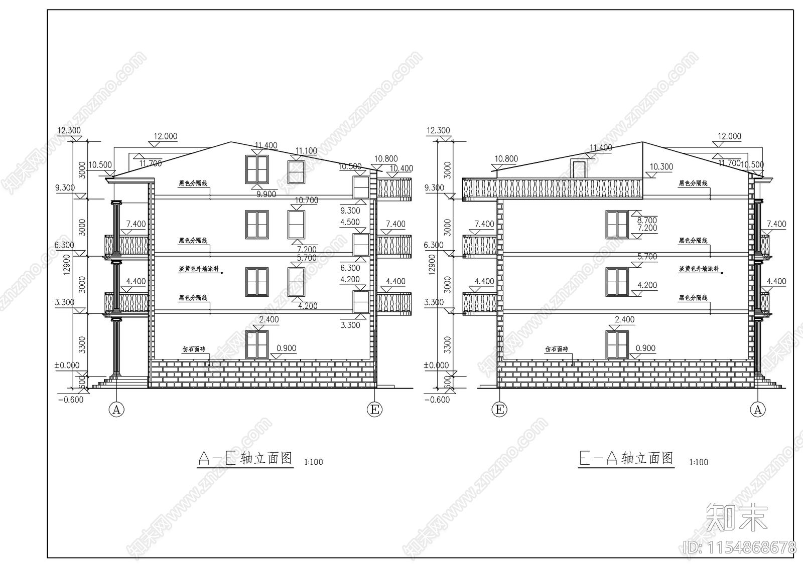 新农村住宅设计方案施工图下载【ID:1154868678】