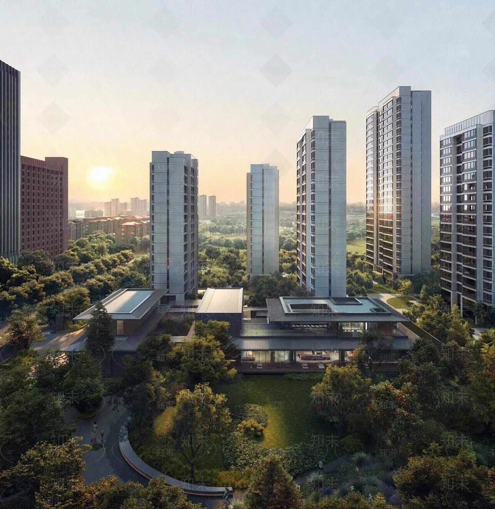小区外景贴图材质精品下载_VRay贴图_知末网