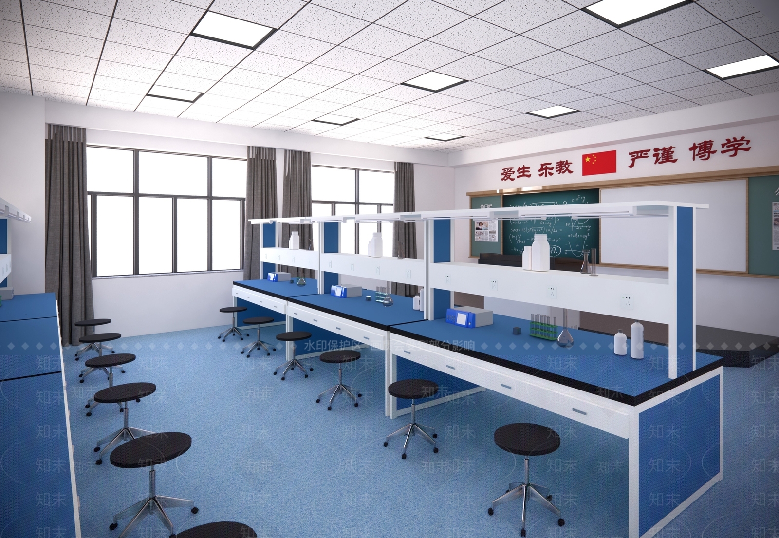 现代化学实验室SU模型下载【ID:1154958948】