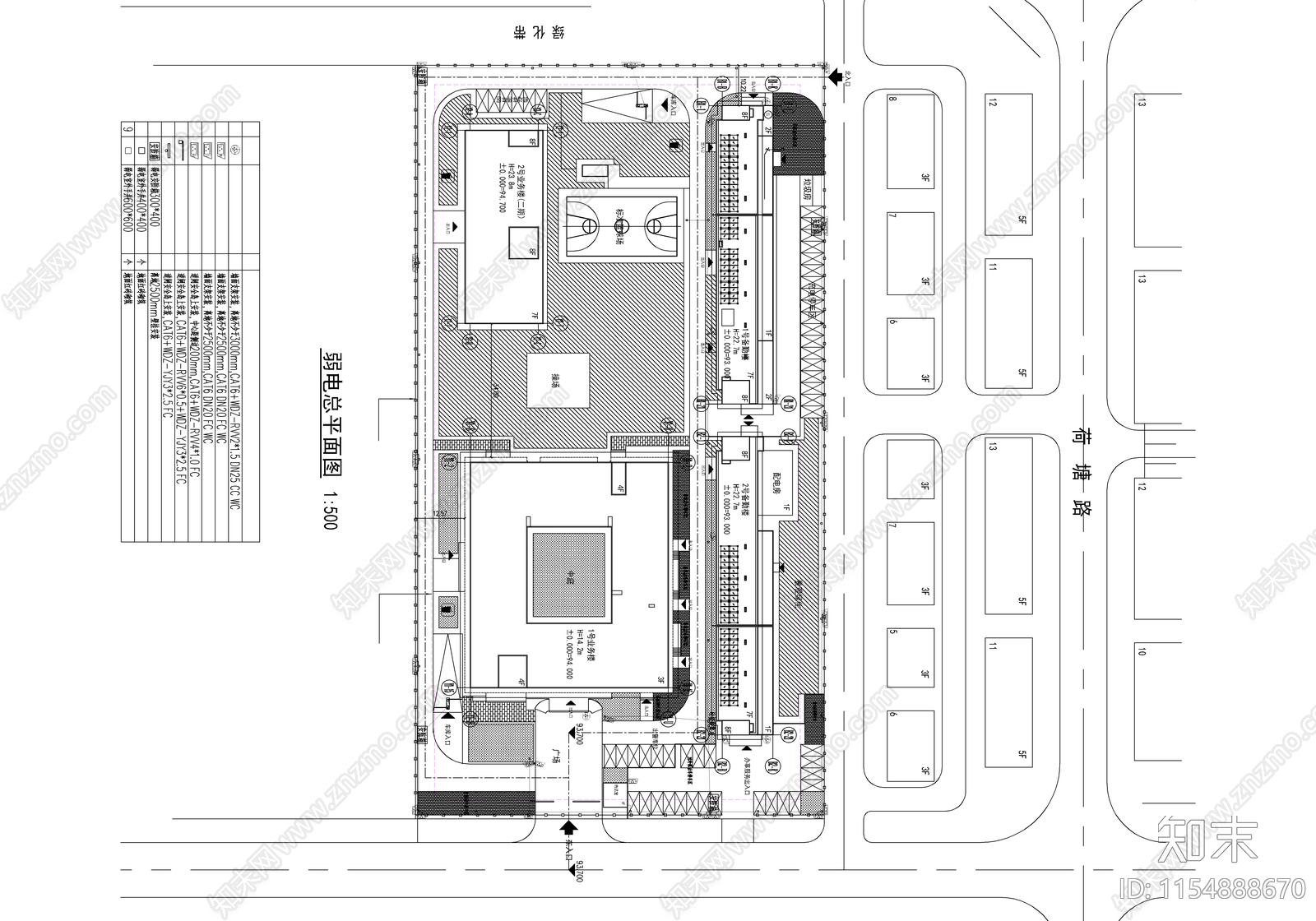 业务及辅助用房项目设计cad施工图下载【ID:1154888670】