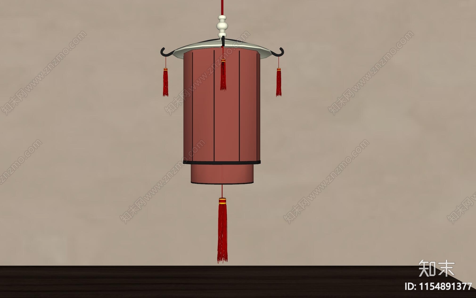 新中式灯笼SU模型下载【ID:1154891377】