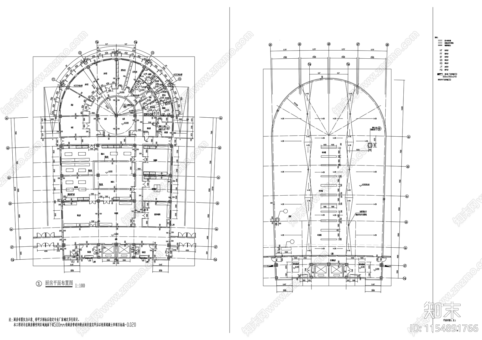 会展中心建筑cad施工图下载【ID:1154891766】