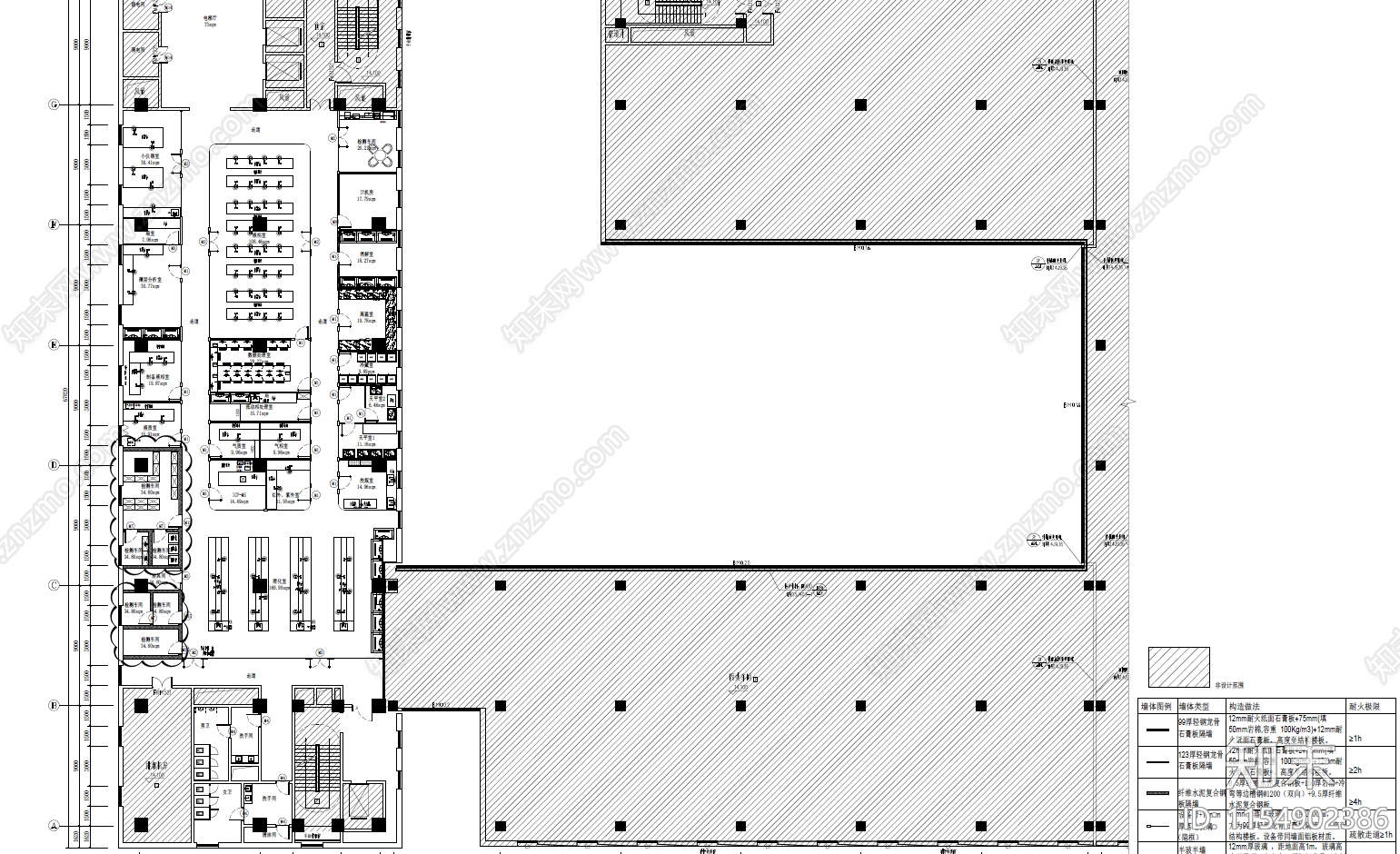 中药制剂研发检测实验室cad施工图下载【ID:1154902386】