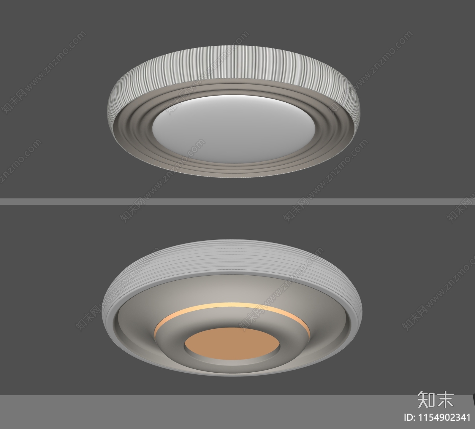 现代奶油风吸顶灯SU模型下载【ID:1154902341】