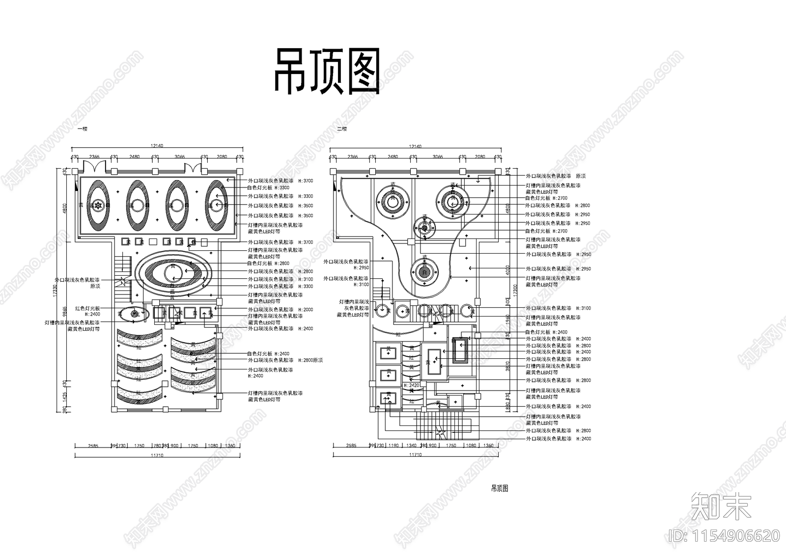 网咖装饰设计cad施工图下载【ID:1154906620】