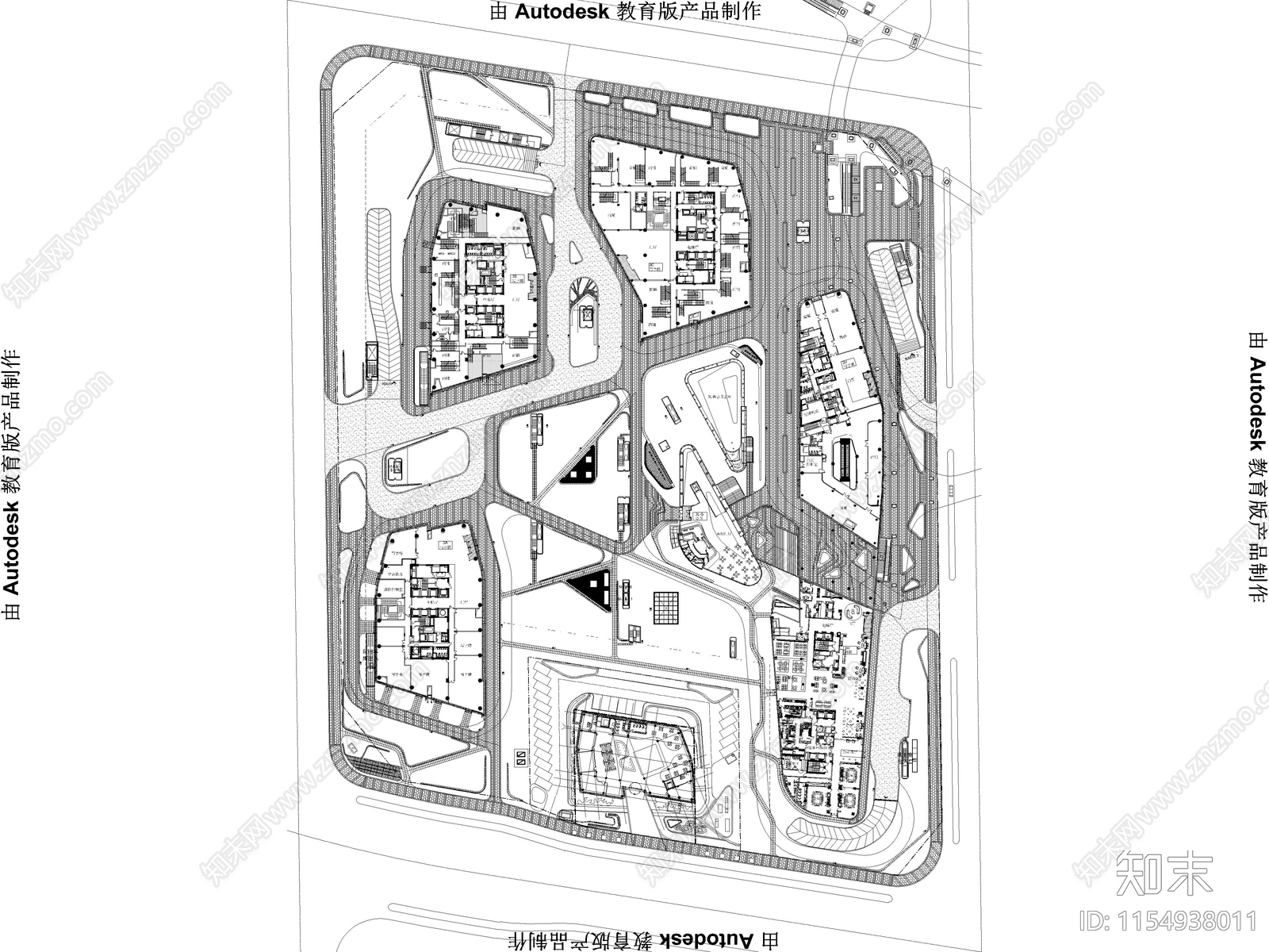 9套商业街商业综合体景观施工图下载【ID:1154938011】