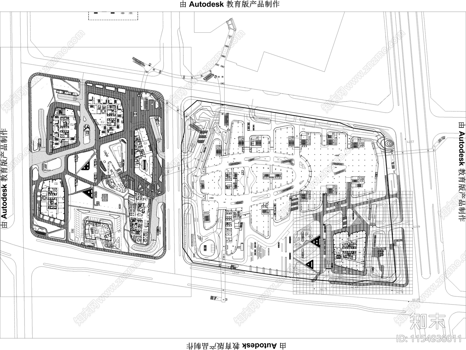 9套商业街商业综合体景观施工图下载【ID:1154938011】