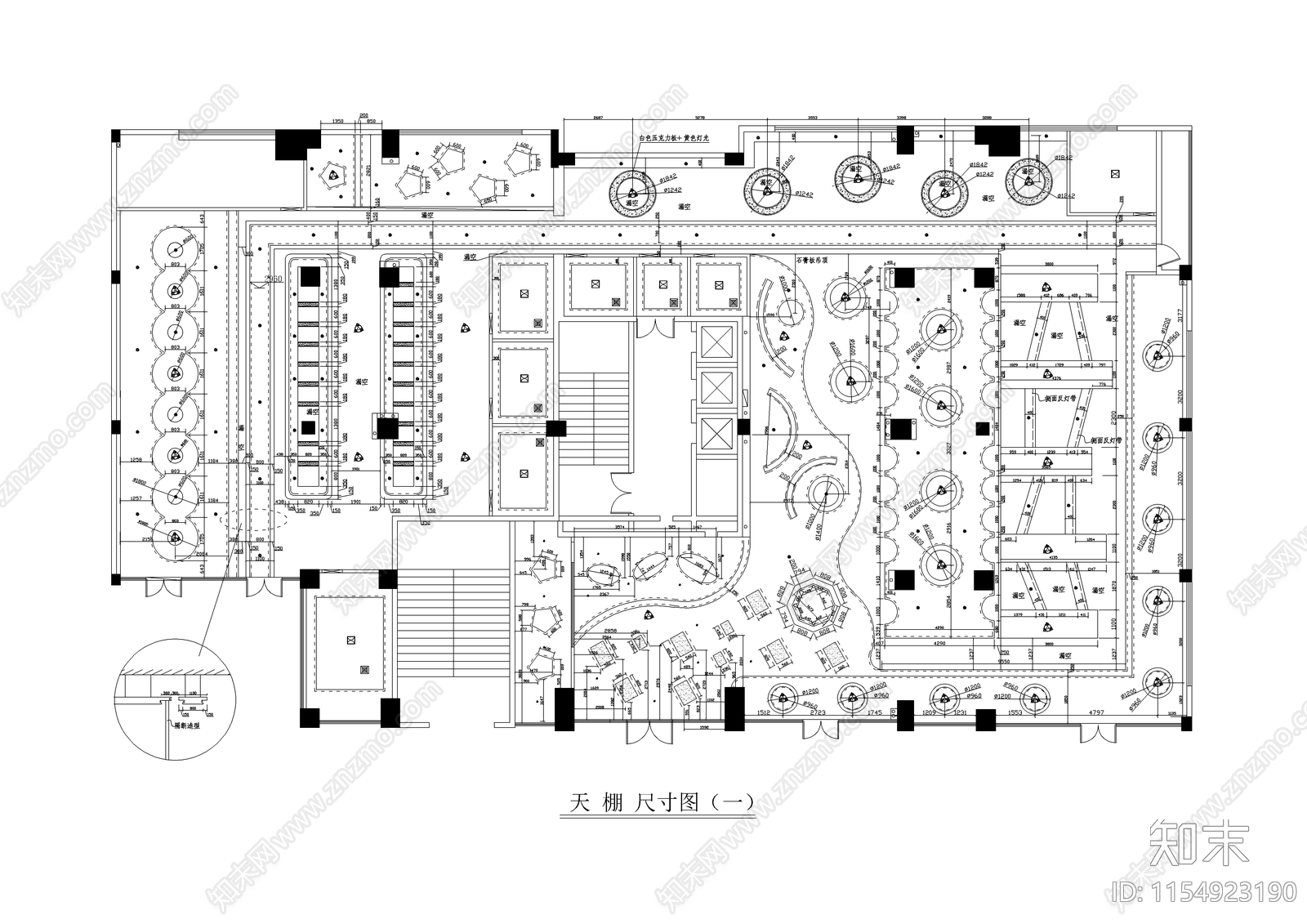 大学城网吧cad施工图下载【ID:1154923190】