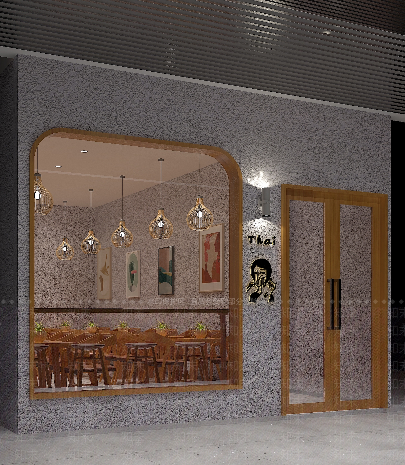 现代甜品面包店3D模型下载【ID:1155246218】