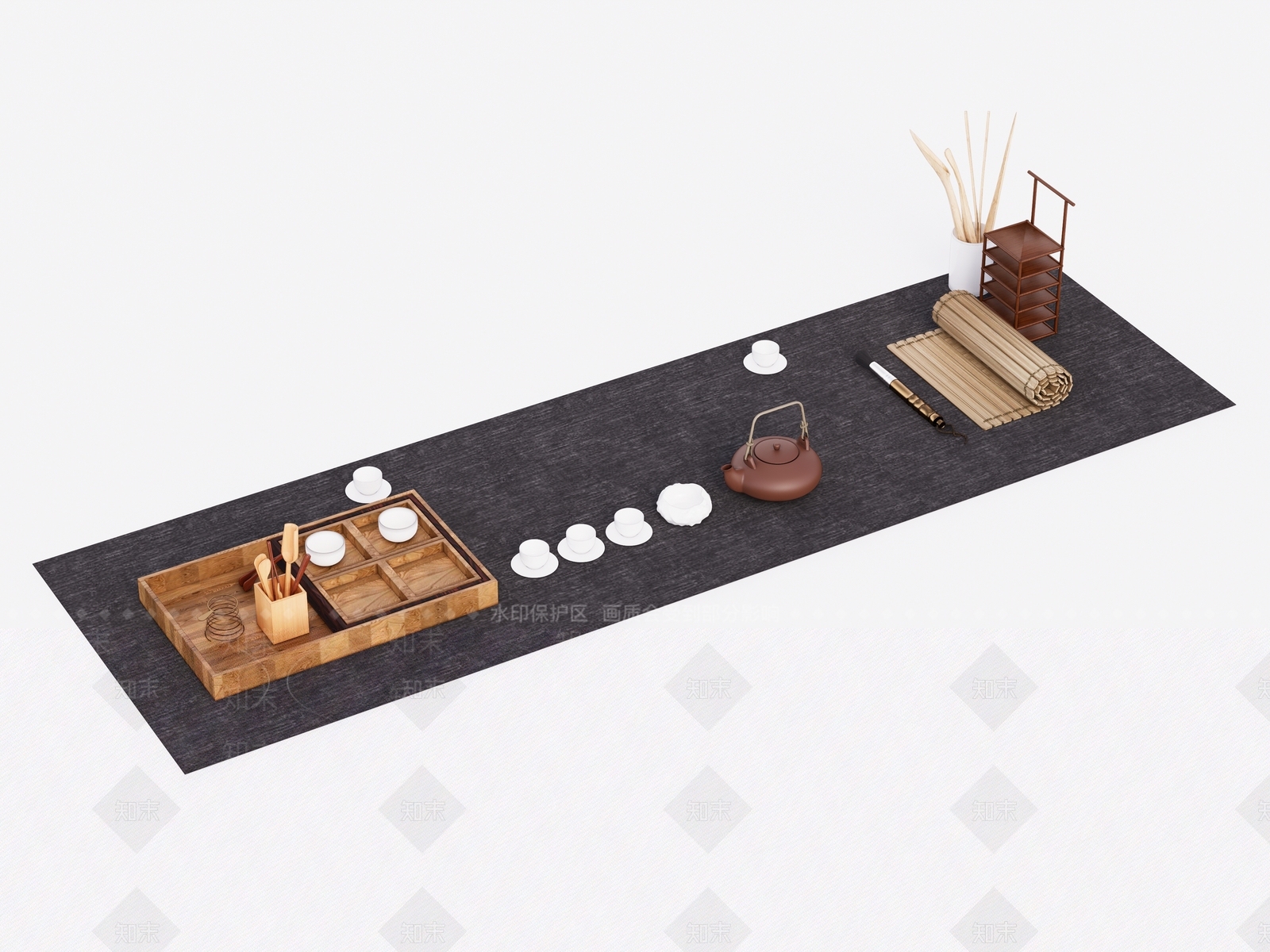 茶具SU模型下载【ID:1154931996】