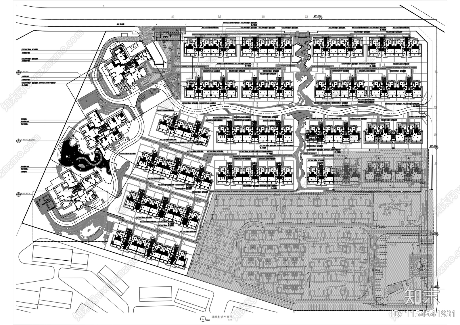现代风格大区景观cad施工图下载【ID:1154941931】
