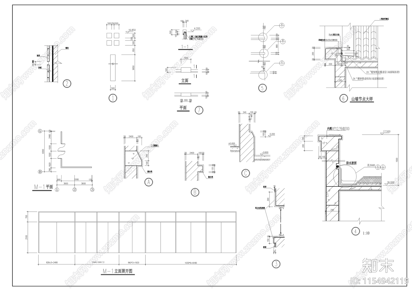 学生宿舍建筑图cad施工图下载【ID:1154942119】