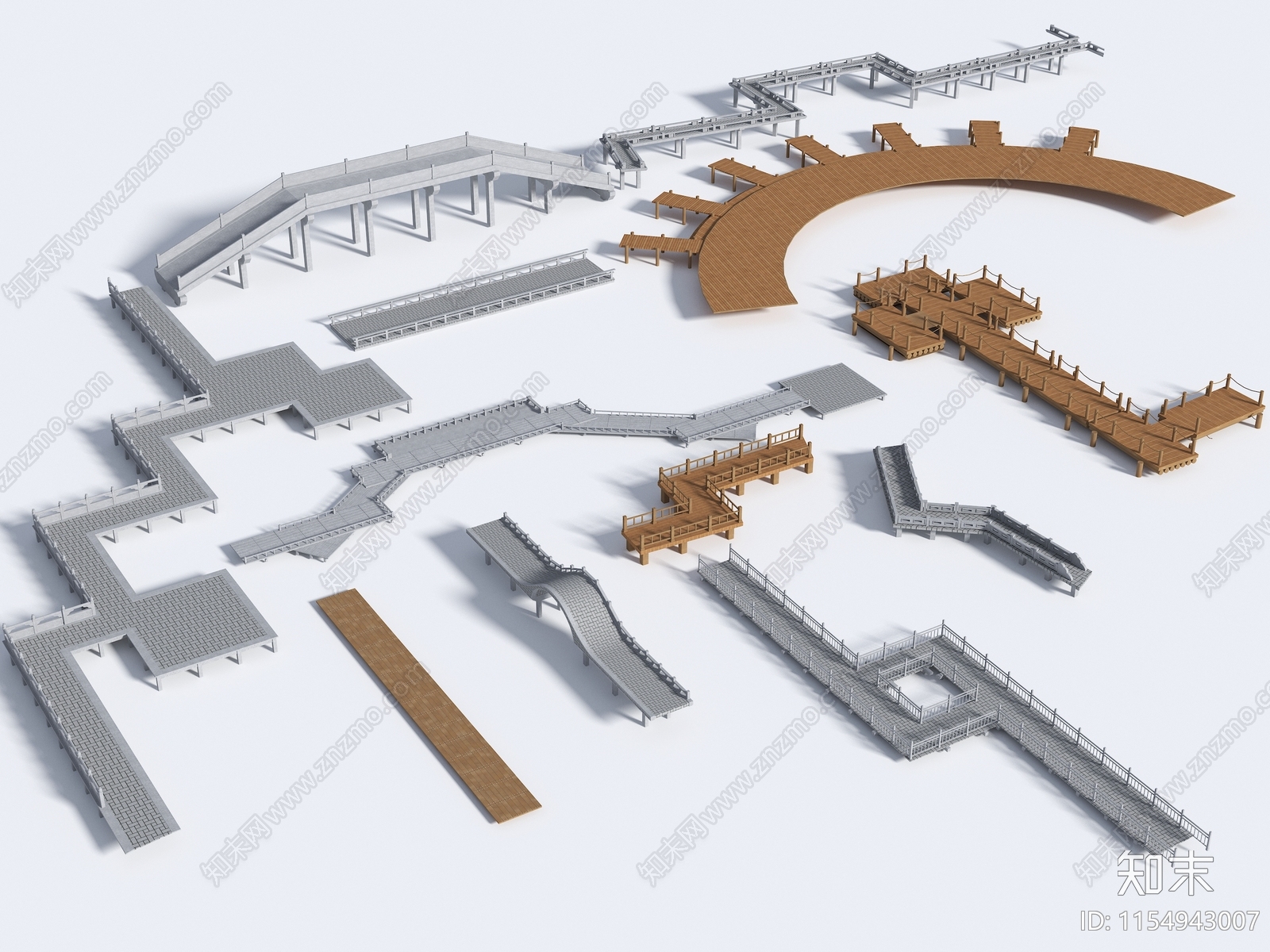 现代栈桥3D模型下载【ID:1154943007】