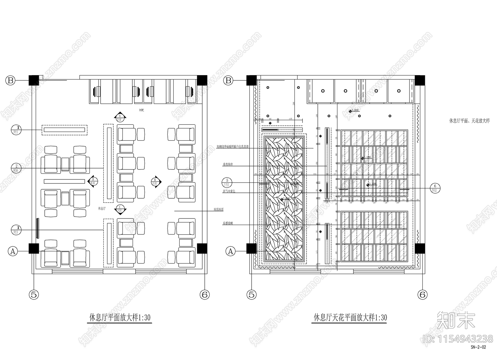 酒店桑拿游泳cad施工图下载【ID:1154943238】