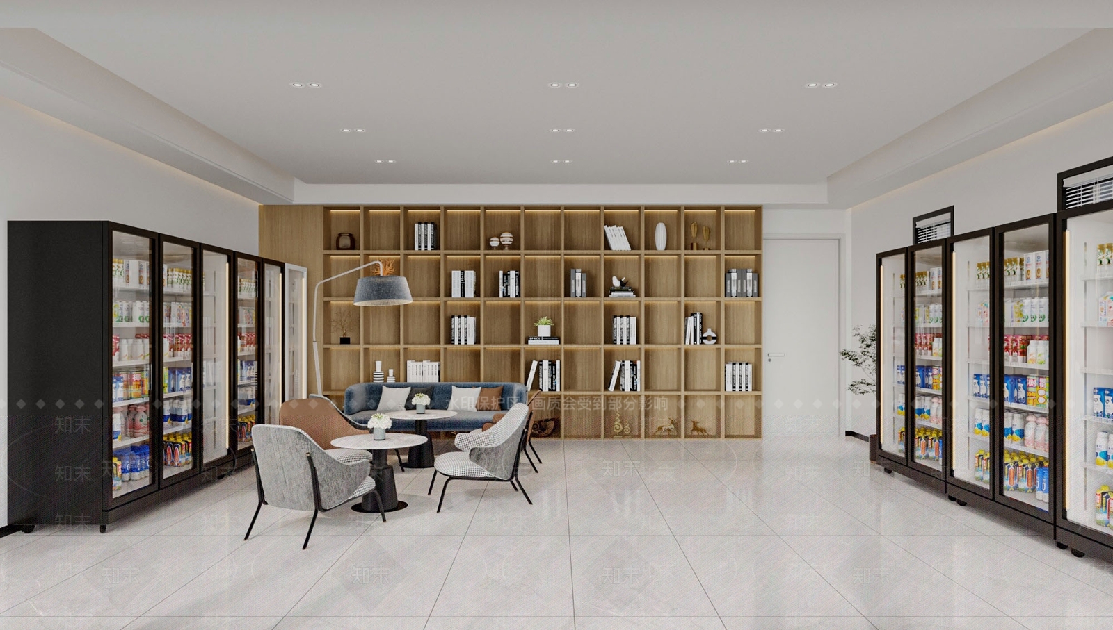 现代休息区3D模型下载【ID:1154943903】