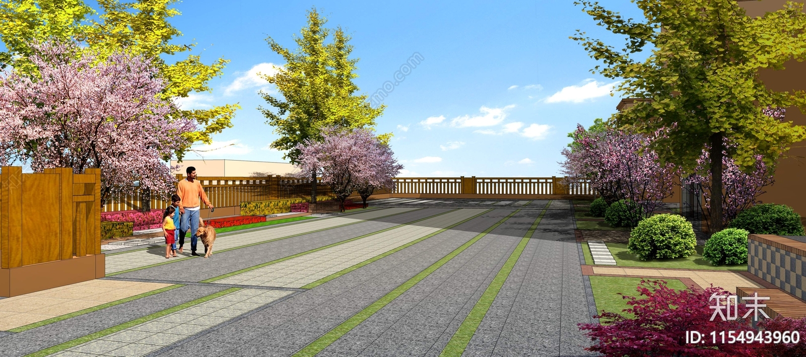 住宅小区园林景观设计总平面图cad施工图下载【ID:1154943960】