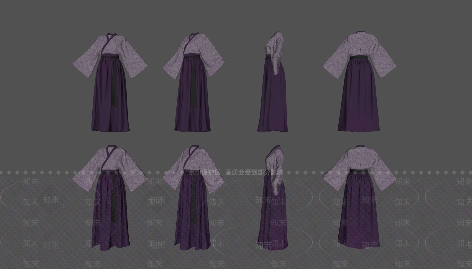 女士汉服组合SU模型下载【ID:1154959276】