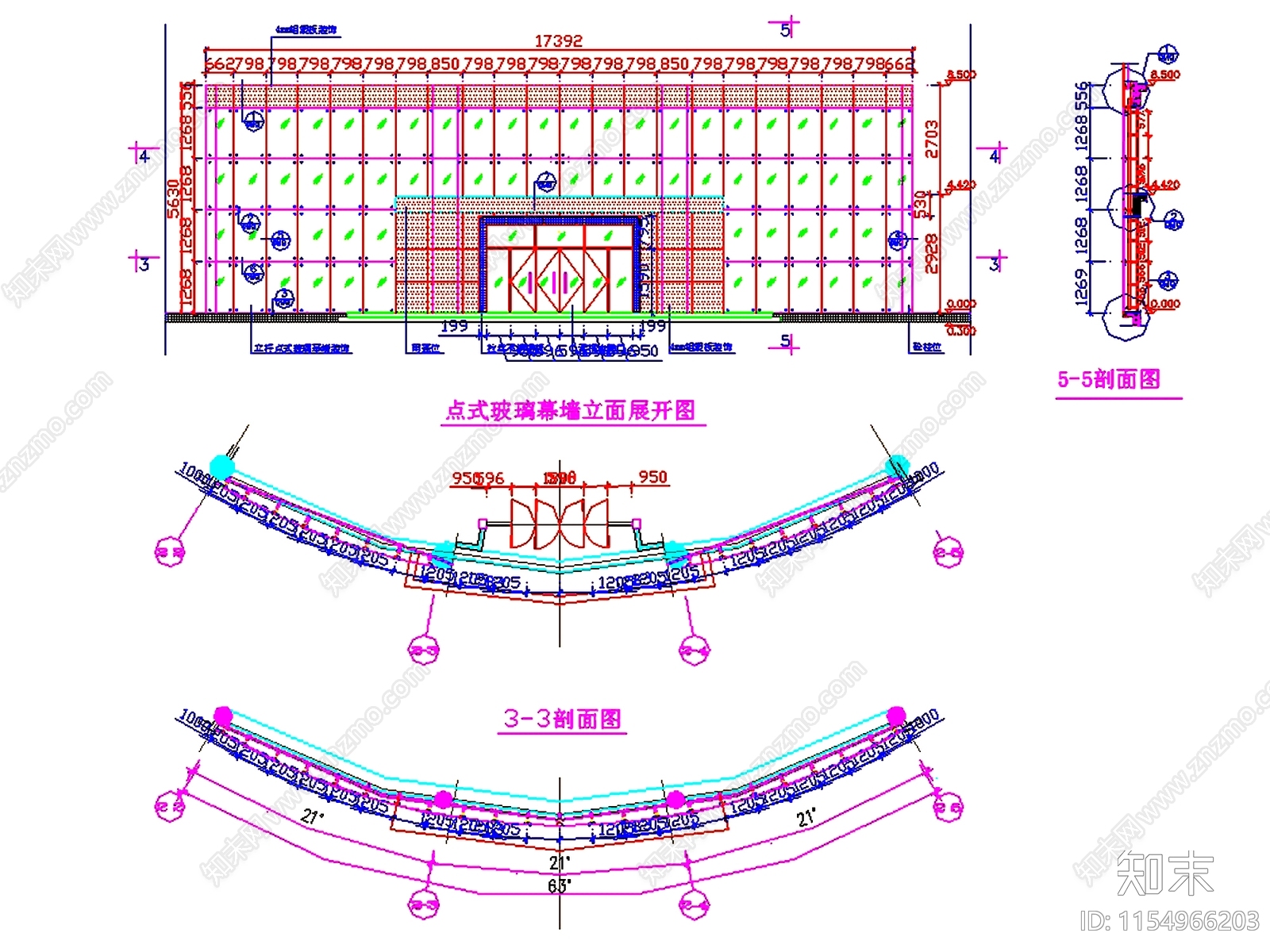 全新整理幕cad施工图下载【ID:1154966203】
