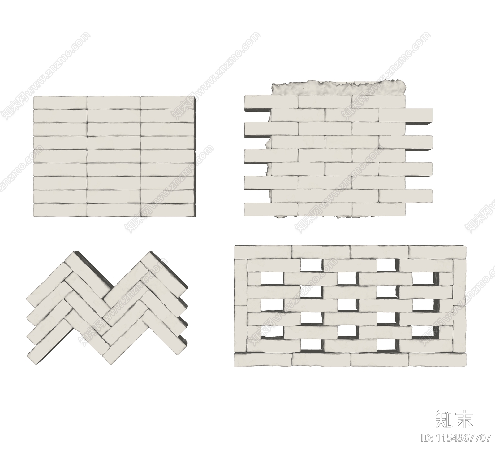 现代文化石隔断SU模型下载【ID:1154967707】